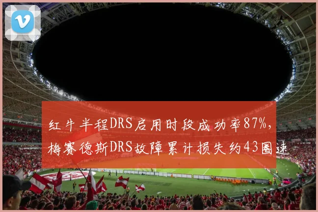 红牛半程DRS启用时段成功率87%，梅赛德斯DRS故障累计损失约43圈速度